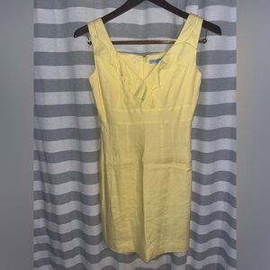 ANTONIO MELANI Light Yellow Sleeveless Dress